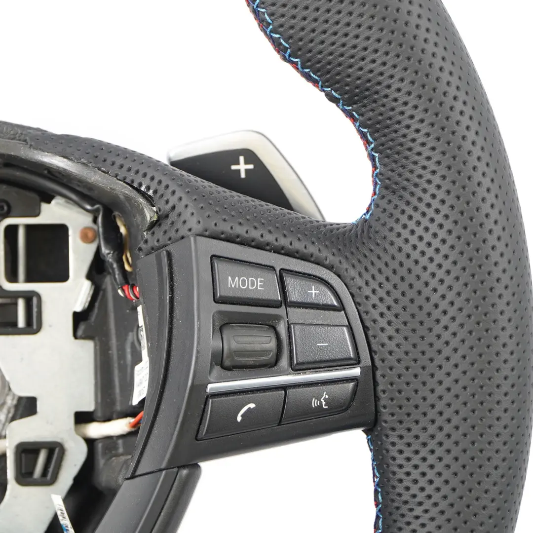 Leather M Sport Steering Wheel Paddle Shift BMW F10 M5 NEW Black - SKU 7845947-2 - Part number 7845947
