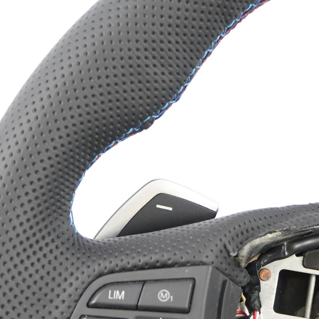 Leather M Sport Steering Wheel Paddle Shift BMW F10 M5 NEW Black - SKU 7845947-2 - Part number 7845947