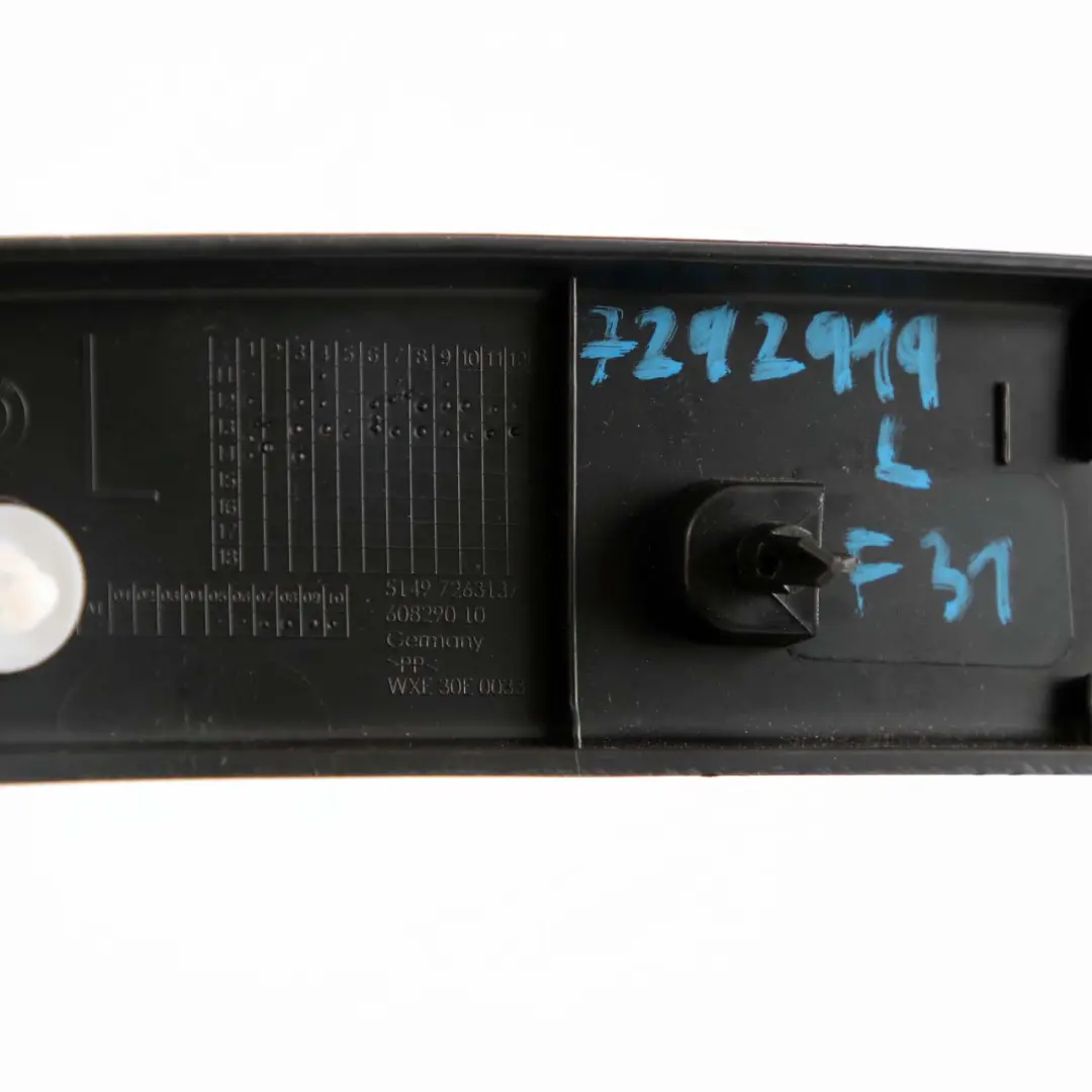 Capot Lateralement Interieur Gauche pour BMW F31 à propos du numéro de pièce 7846279 BMW F31 Capot Lateralement Interieur Gauche - SKU 7846279 - Numéro de pièce 7846279