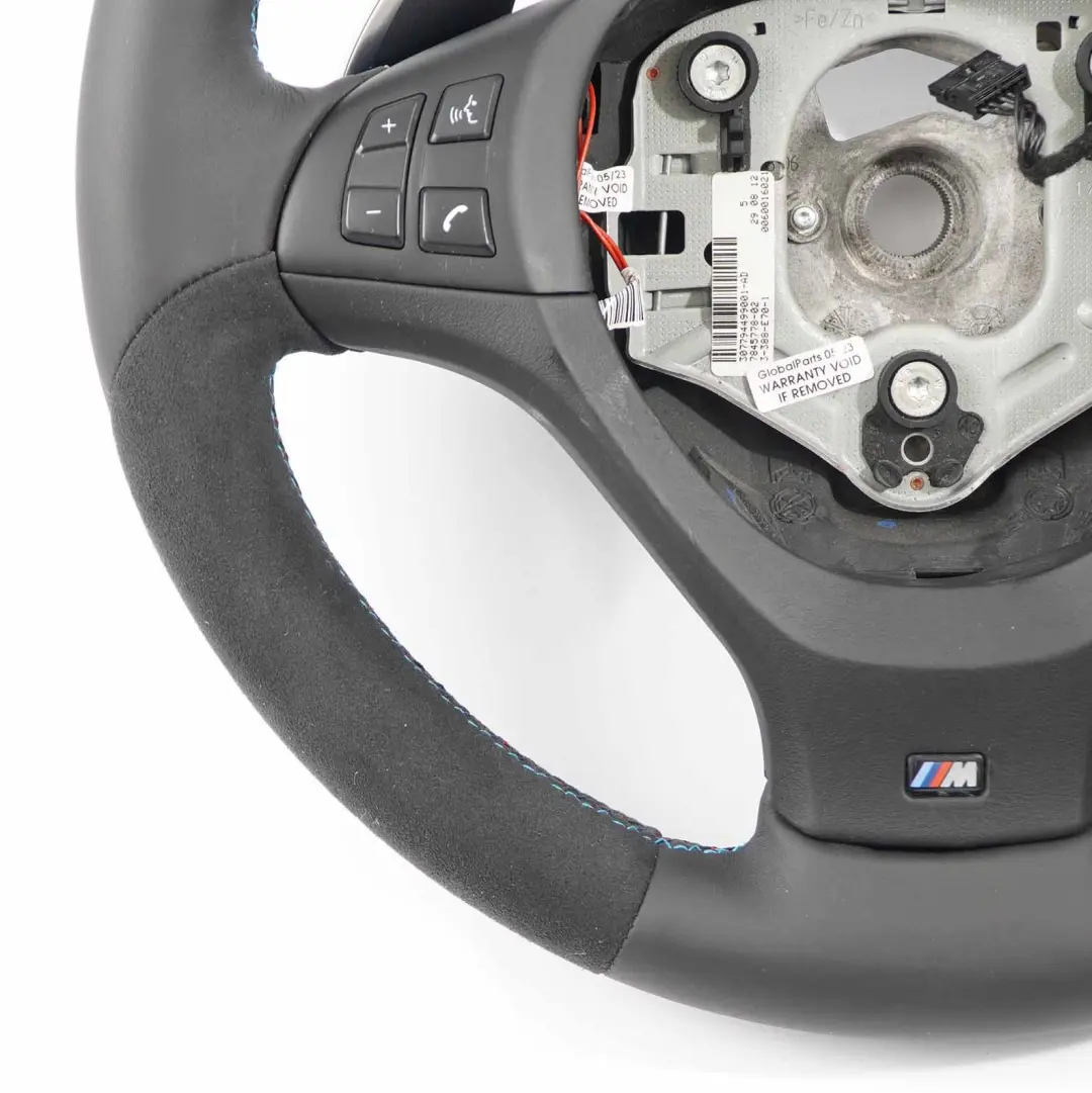 BMW X5 E70 LCI NEU Schwarz Leder / Alcantara M Sport Lenkrad M-dreifarbige Fäden - SKU 7846670-1 - Teilenummer 7846670