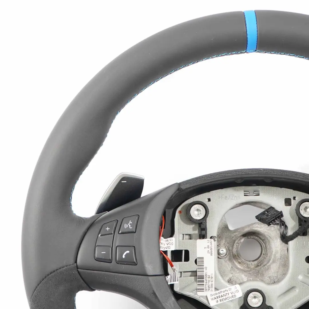 BMW X5 E70 LCI NEU Schwarz Leder / Alcantara M Sport Lenkrad M-dreifarbige Fäden - SKU 7846670-1 - Teilenummer 7846670