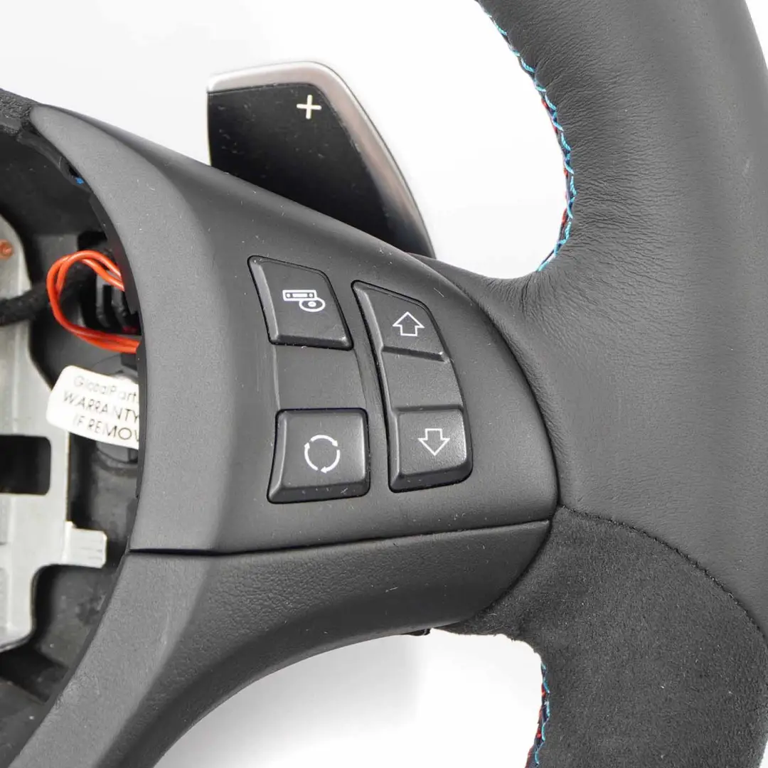 BMW X5 E70 LCI NEU Schwarz Leder / Alcantara M Sport Lenkrad M-dreifarbige Fäden - SKU 7846670-1 - Teilenummer 7846670