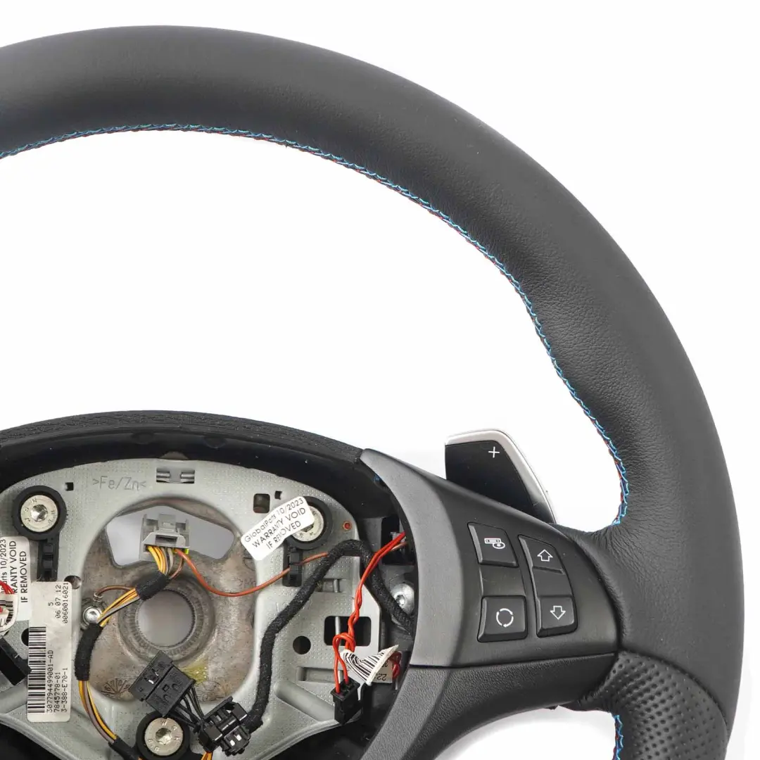 BMW X5 E70 LCI X6 E71 NEW Black Leather M Sport Steering Wheel M-tricolored - SKU 7846670-2 - Part number 7846670