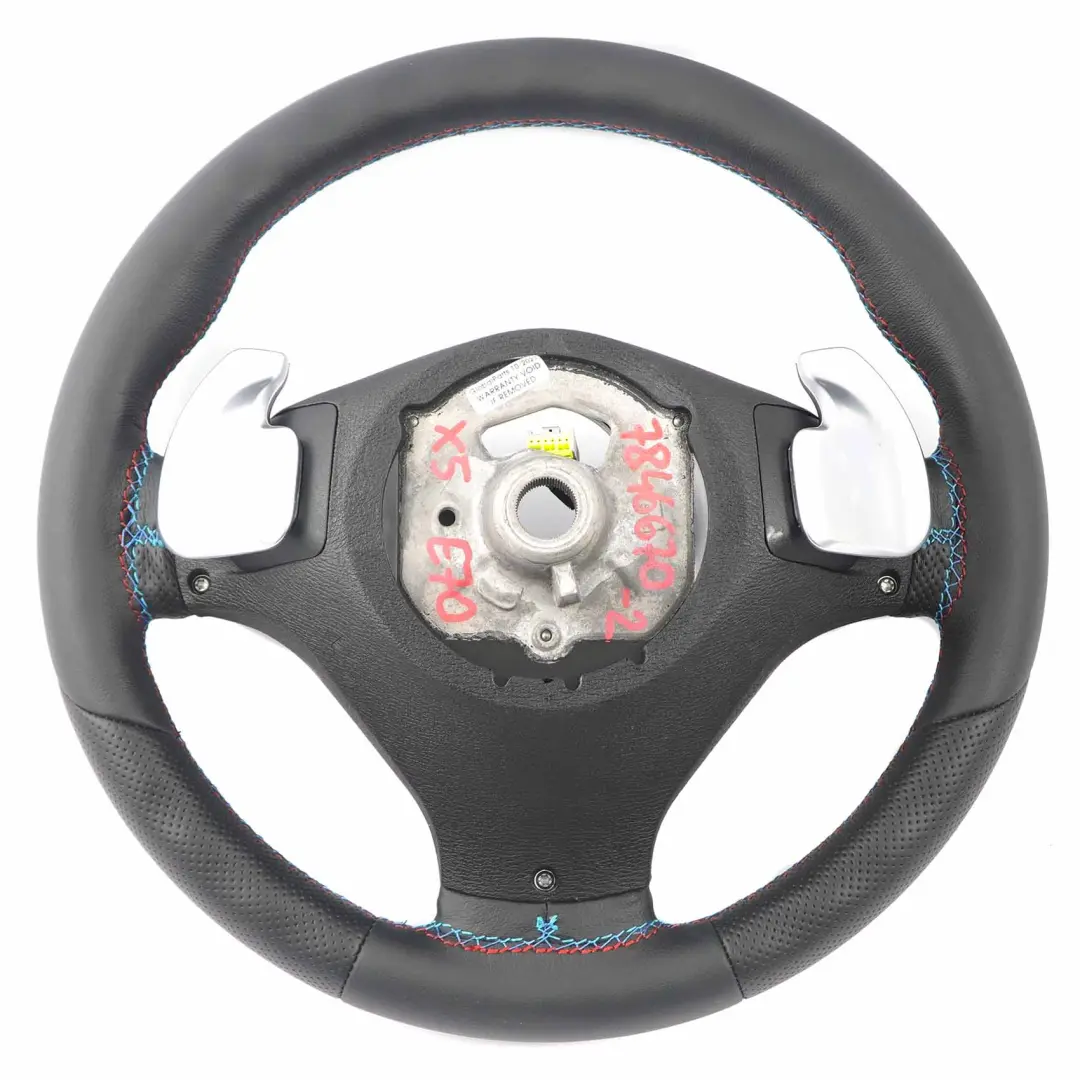 BMW X5 E70 LCI X6 E71 NEUF Noir Cuir M Sport Volant Sport M-tricolore Fils - SKU 7846670-2 - Numéro de pièce 7846670
