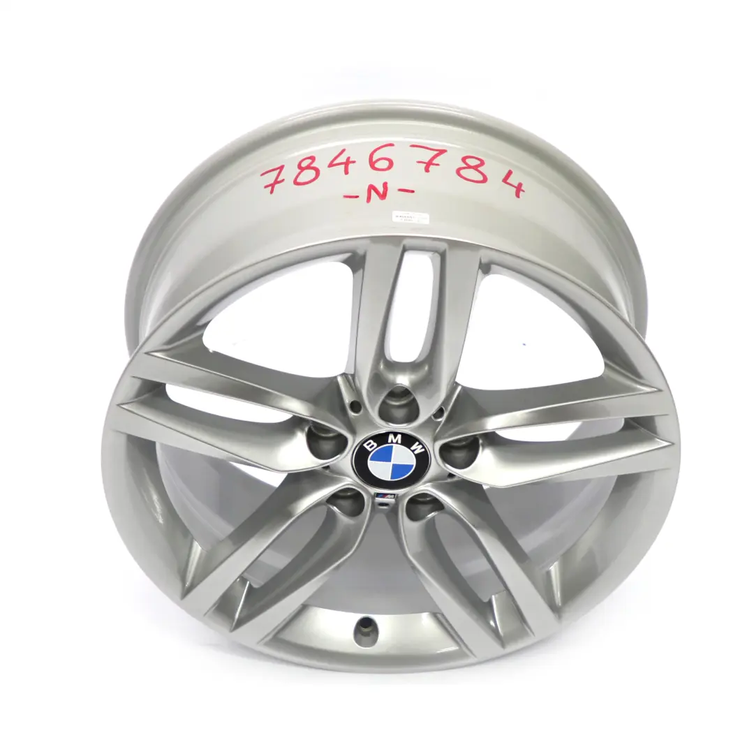 BMW F20 F21 Silver Alloy Wheel Rim 18" 7,5J ET:45 M Double Spoke 461 - SKU 7846784 - Part number 7846784