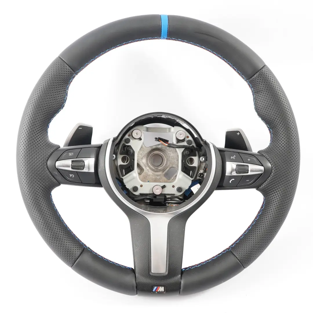 BMW X3 F25 X4 F26 X5 F15 X6 F16 NEW Black Leather M Sport Steering Wheel Paddles - SKU 7847454-2 - Part number 7847454