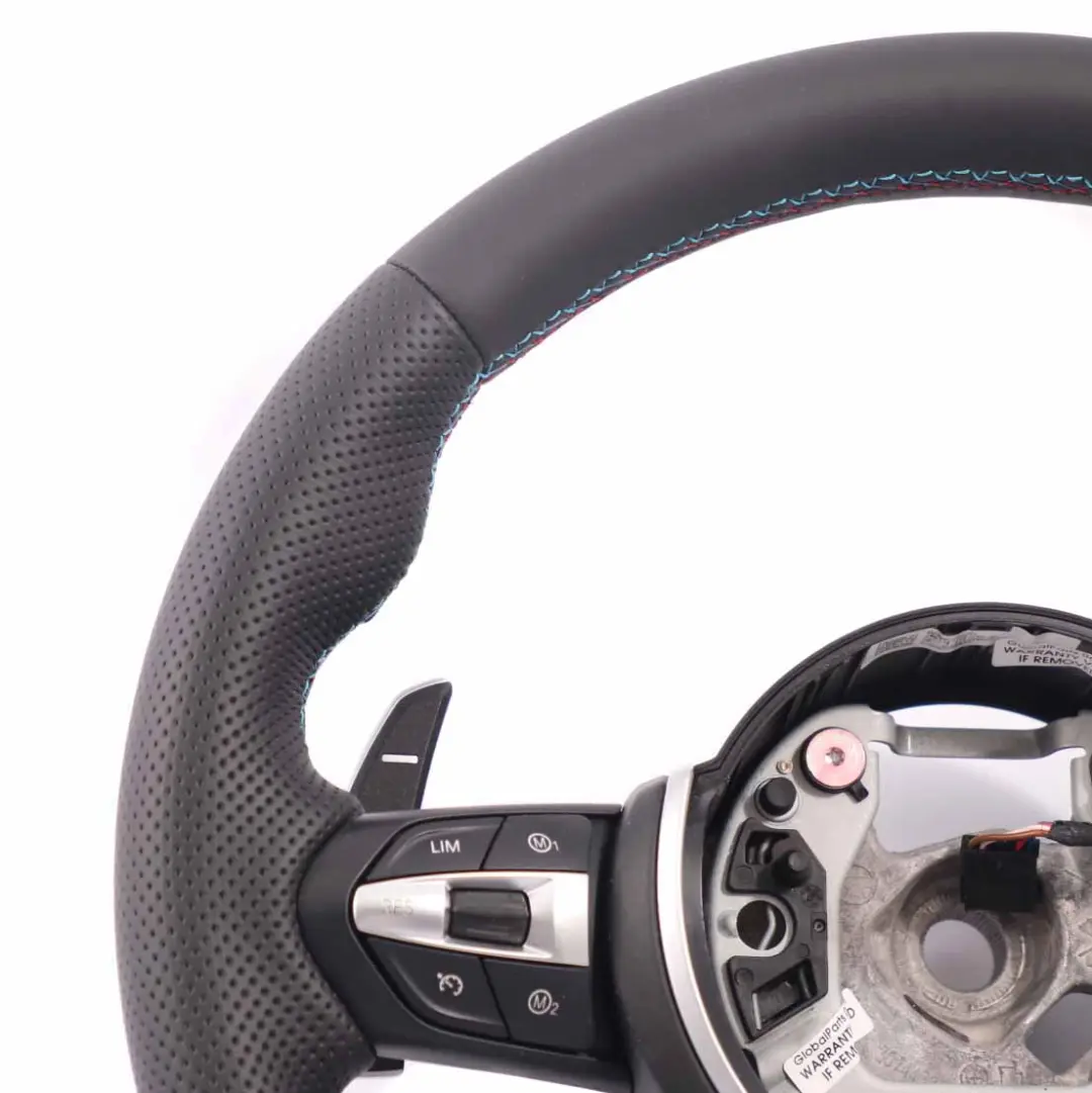 BMW F80 M3 F82 M4 F87 M2 NEW Black Leather M Sport Steering Wheel M-tricolored - SKU 7847606-2 - Part number 7847606