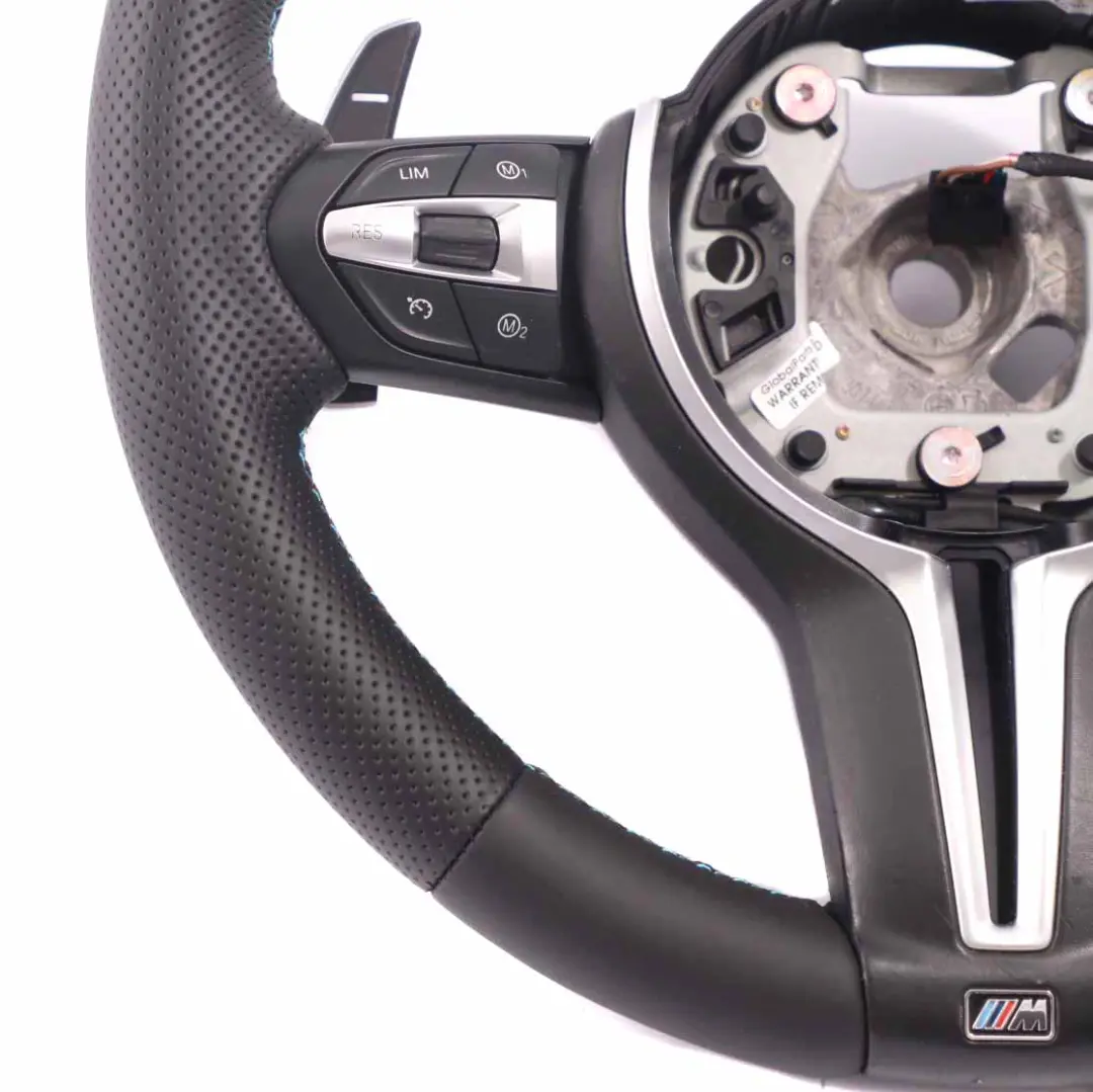 NUOVA Pelle Nera M Sport Volante Paddle per BMW F80 M3 F82 M4 F87 M2 con numero di parte 7847606 BMW F80 M3 F82 M4 F87 M2 NUOVA Pelle Nera M Sport Volante Paddle - SKU 7847606-2 - Numero di parte 7847606