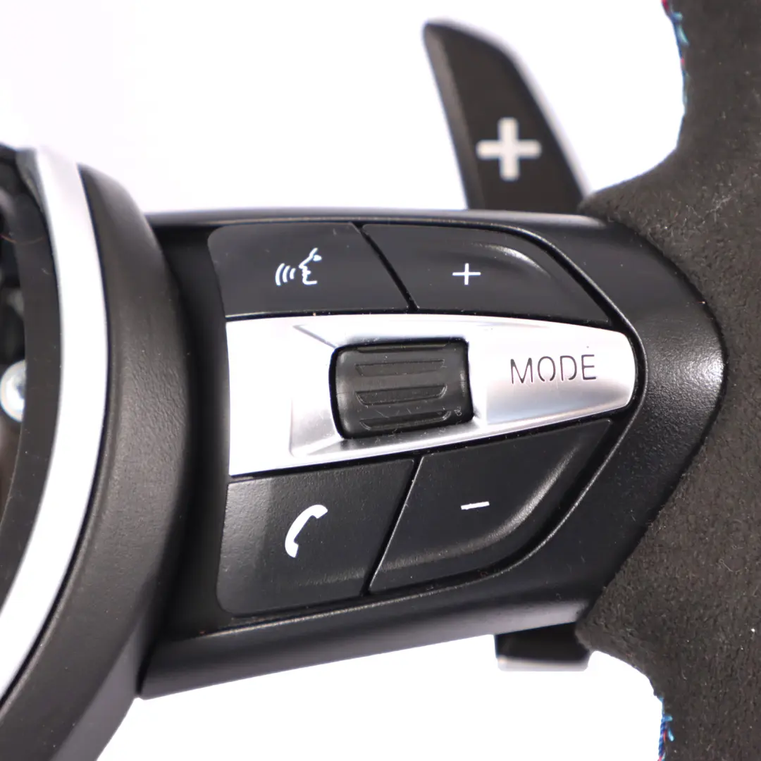 Leather / Alcantara M Sport Steering Wheel to BMW F80 M3 F82 M4 F87 M2 NEW Black with Part number 7847606 BMW F80 M3 F82 M4 F87 M2 NEW Black Leather / Alcantara M Sport Steering Wheel - SKU 7847606-3 - Part number 7847606