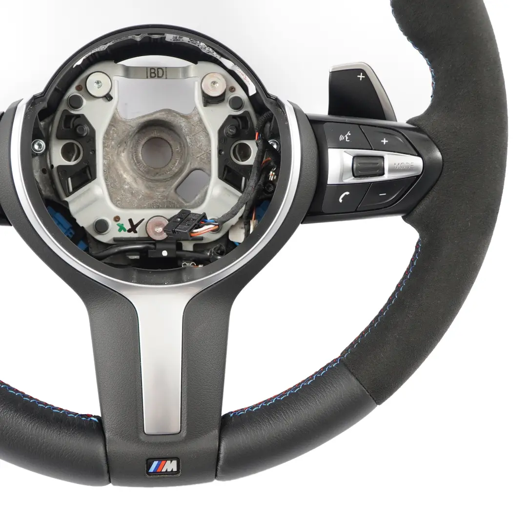 Leather / Alcantara M Sport Steering Wheel BMW F80 M3 F82 M4 F87 M2 NEW Black - SKU 7847606-4 - Part number 7847606