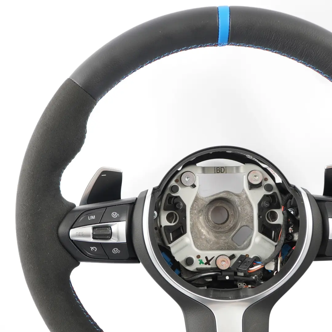 Leather / Alcantara M Sport Steering Wheel BMW F80 M3 F82 M4 F87 M2 NEW Black - SKU 7847606-4 - Part number 7847606