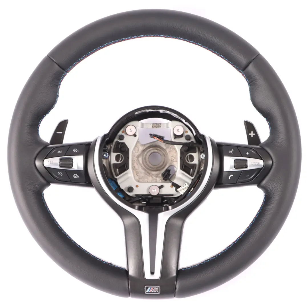 NUOVA Pelle Nera/ Alcantara M Sport Riscaldato Volante Paddle per BMW F80 M3 F82 M4 con numero di parte 7847607 BMW F80 M3 F82 M4 NUOVA Pelle Nera/ Alcantara M Sport Riscaldato Volante Paddle - SKU 7847607-1 - Numero di parte 7847607