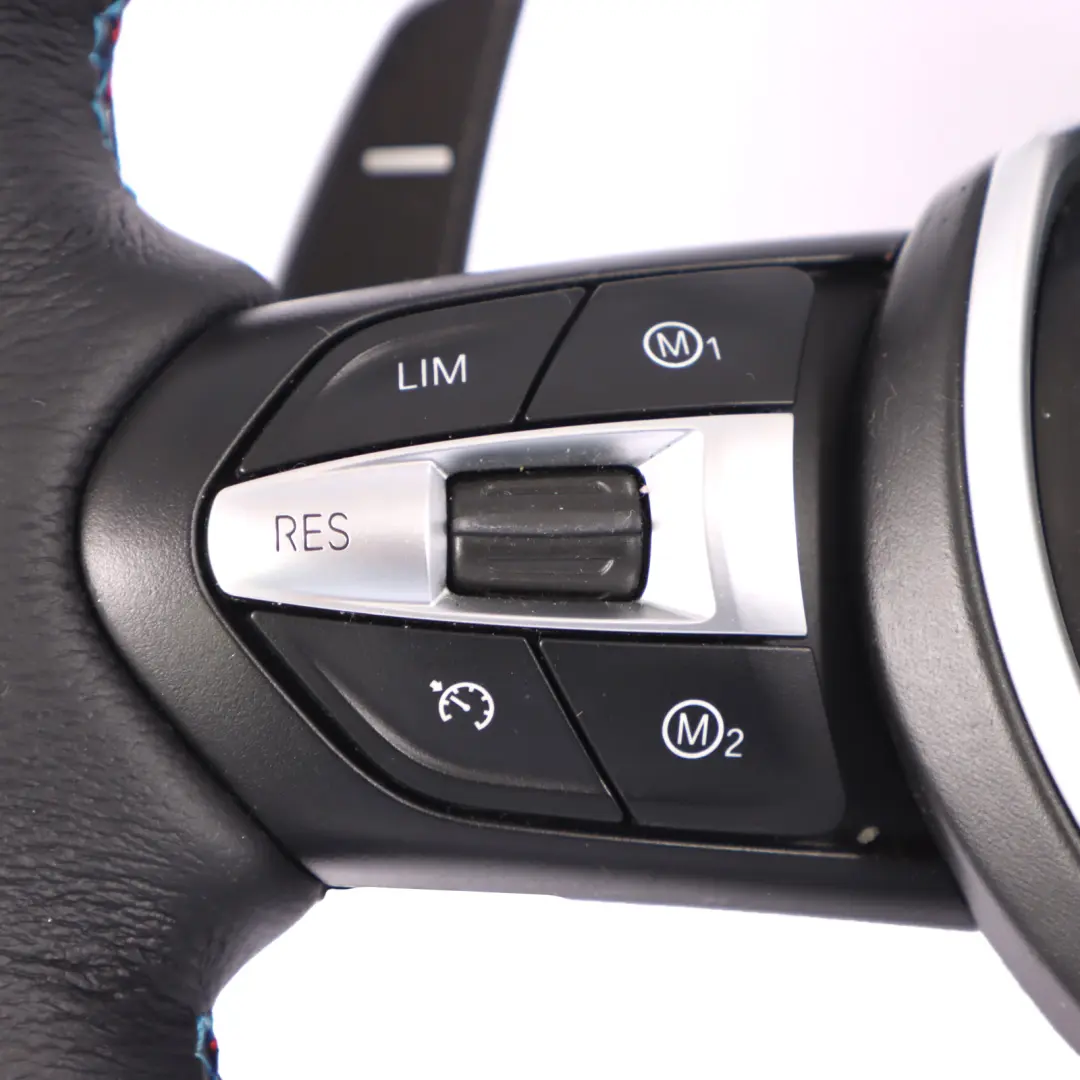 NUOVA Pelle Nera/ Alcantara M Sport Riscaldato Volante Paddle per BMW F80 M3 F82 M4 con numero di parte 7847607 BMW F80 M3 F82 M4 NUOVA Pelle Nera/ Alcantara M Sport Riscaldato Volante Paddle - SKU 7847607-1 - Numero di parte 7847607