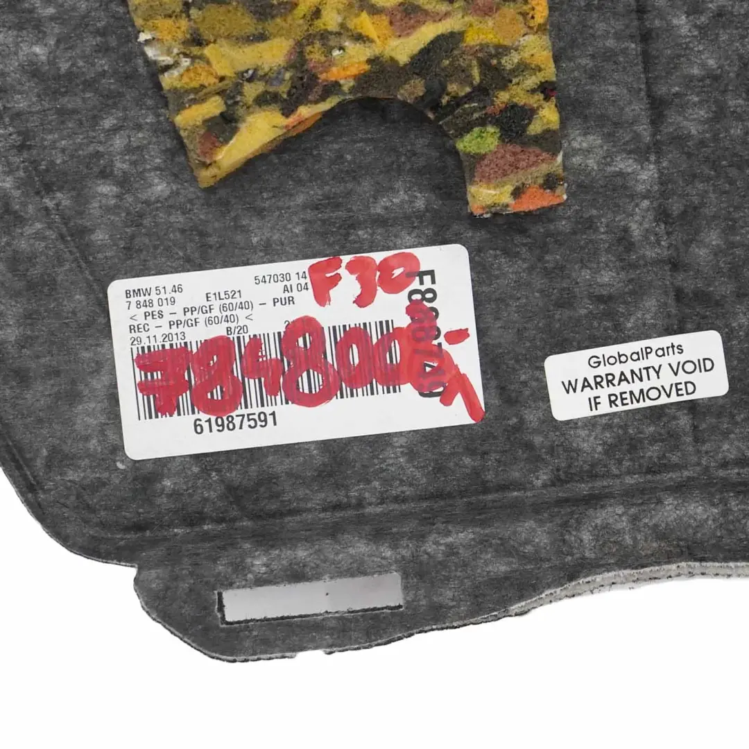 Fondo Scomparto Copertura Nera Hinterfenster 7848019 per BMW F30 F80 M3 con numero di parte 7848008 BMW F30 F80 M3 Fondo Scomparto Copertura Nera Hinterfenster 7848019 - SKU 7848008-2 - Numero di parte 7848008