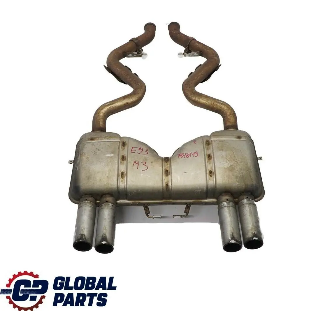 Exhaust Silencer Muffler Back Box Double Twin Pipe to BMW 3 Series E92 E93 M3 Rear with Part number 7848119 BMW 3 Series E92 E93 M3 Rear Exhaust Silencer Muffler Back Box Double Twin Pipe - SKU 7848119 - Part number 7848119