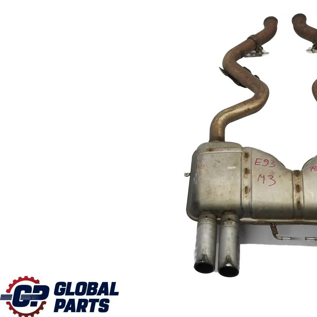 Exhaust Silencer Muffler Back Box Double Twin Pipe to BMW 3 Series E92 E93 M3 Rear with Part number 7848119 BMW 3 Series E92 E93 M3 Rear Exhaust Silencer Muffler Back Box Double Twin Pipe - SKU 7848119 - Part number 7848119
