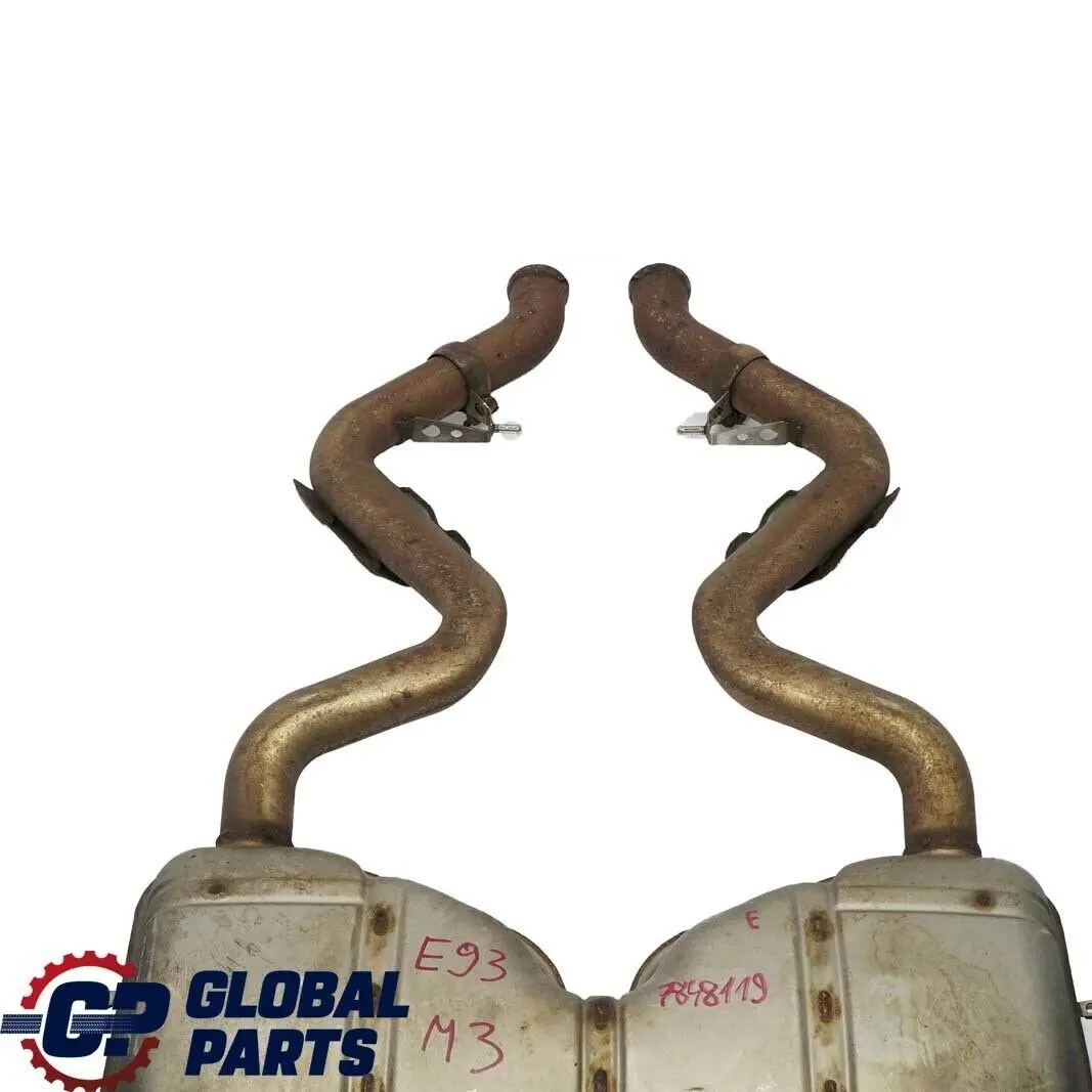 Exhaust Silencer Muffler Back Box Double Twin Pipe to BMW 3 Series E92 E93 M3 Rear with Part number 7848119 BMW 3 Series E92 E93 M3 Rear Exhaust Silencer Muffler Back Box Double Twin Pipe - SKU 7848119 - Part number 7848119
