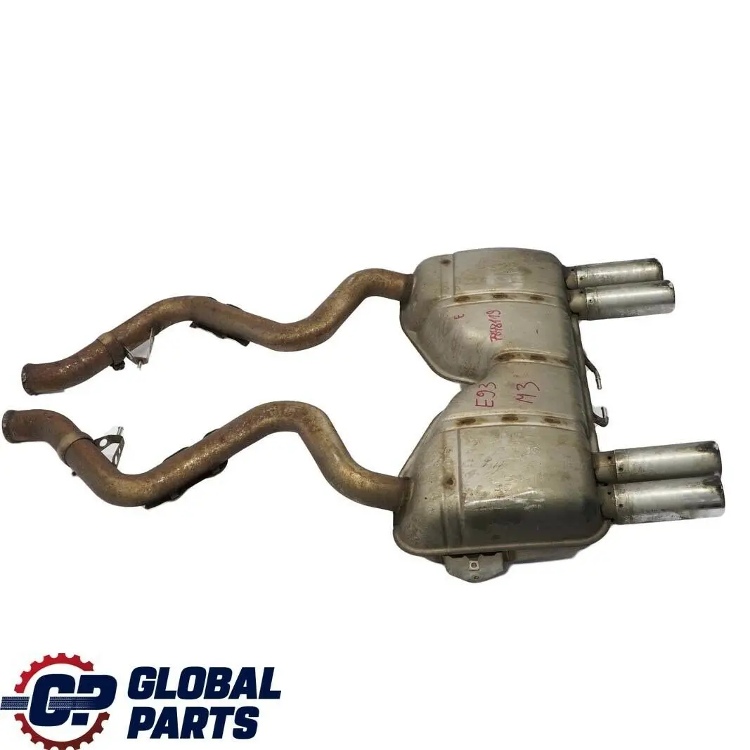 Exhaust Silencer Muffler Back Box Double Twin Pipe to BMW 3 Series E92 E93 M3 Rear with Part number 7848119 BMW 3 Series E92 E93 M3 Rear Exhaust Silencer Muffler Back Box Double Twin Pipe - SKU 7848119 - Part number 7848119