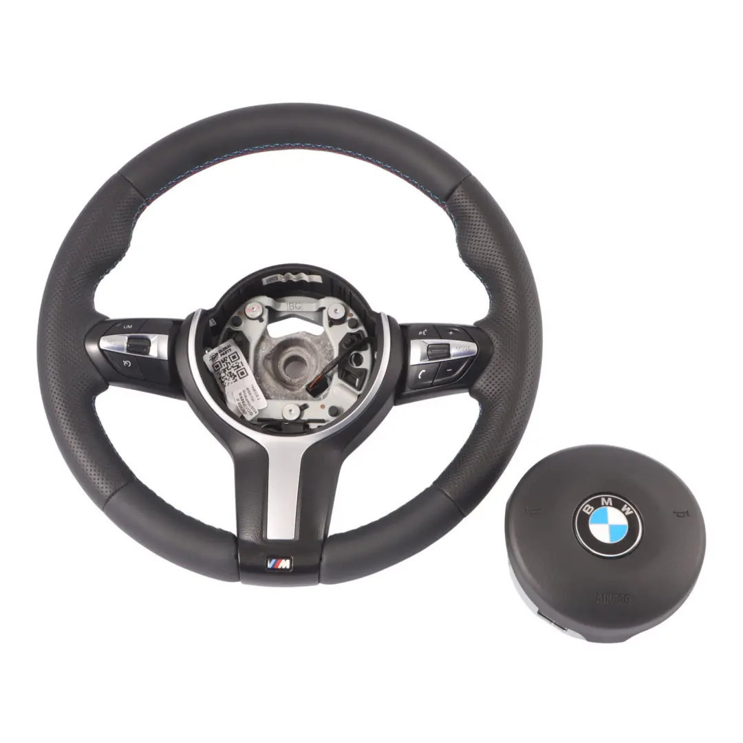 BMW F20 F21 F22 F23 F30 F31 F32 F33 M Sport NEU Leder Lederlenkrad schwarz - SKU 7848338-2-SET - Teilenummer 7848338-2