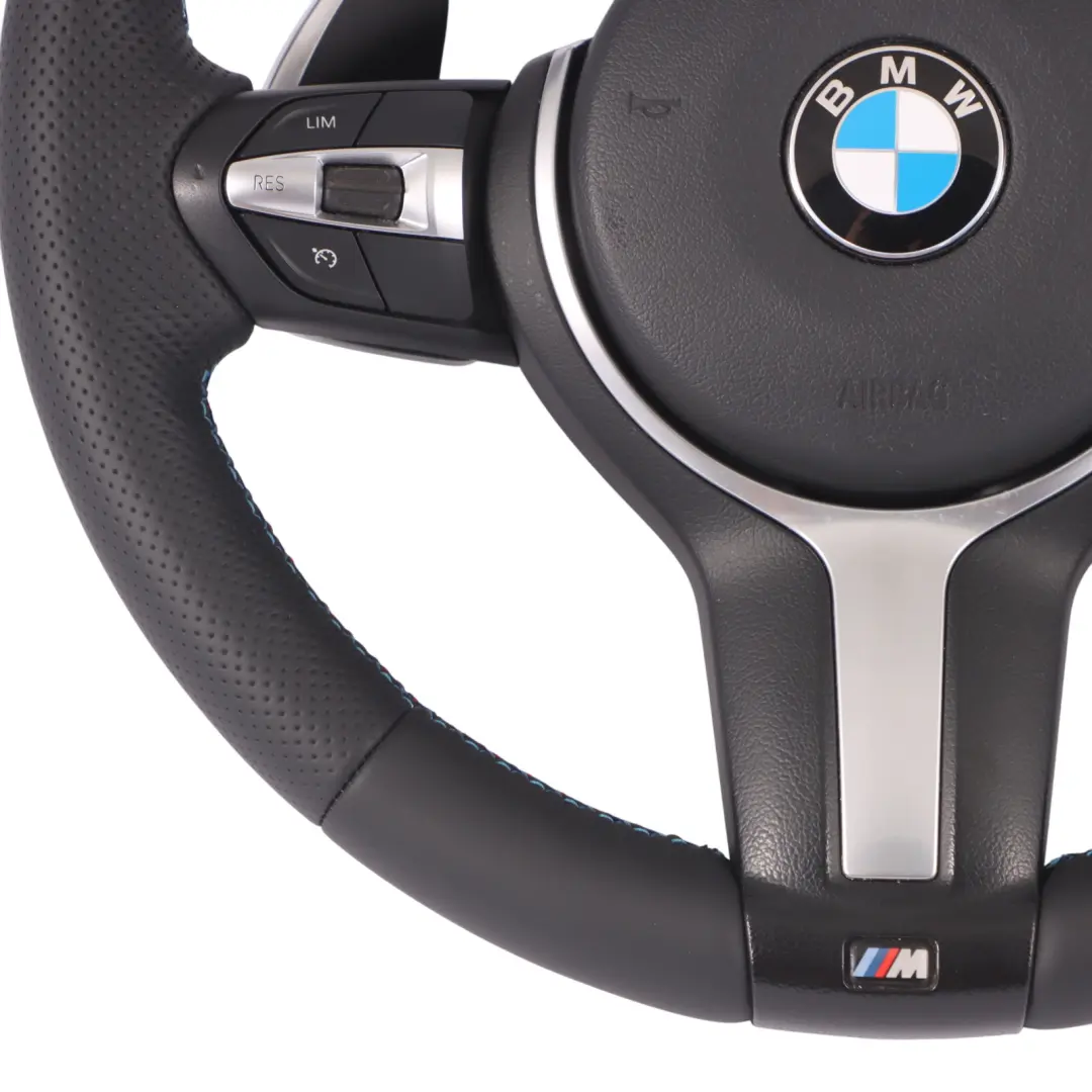 Nuova Pelle M Sport Volante Sportivo Palette Cambio per BMW F20 F21 F22 F30 F31 F32 con numero di parte 7848338 BMW F20 F21 F22 F30 F31 F32 Nuova Pelle M Sport Volante Sportivo Palette Cambio - SKU 7848338-3-SET - Numero di parte 7848338