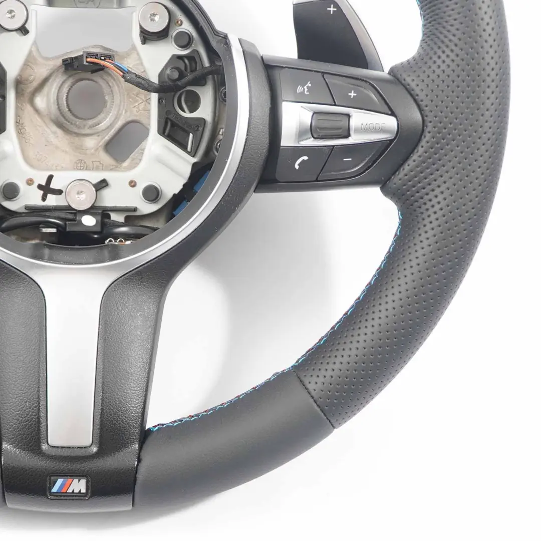NUEVO Volante De cuero negro Paddle Shift para BMW F20 F21 F30 F31 F32 M Sport con número de pieza 7848338 BMW F20 F21 F30 F31 F32 M Sport NUEVO Volante De cuero negro Paddle Shift - SKU 7848338-3 - Número de pieza 7848338
