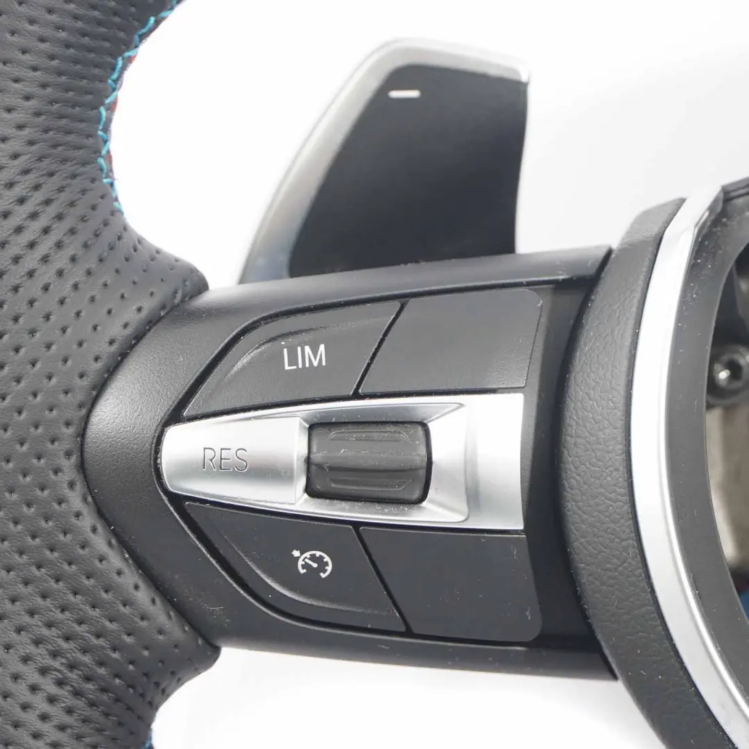 BMW F20 F21 F30 F31 F32 M Sport NEW Black Leather Steering Wheel Paddle Shift - SKU 7848338-3 - Part number 7848338