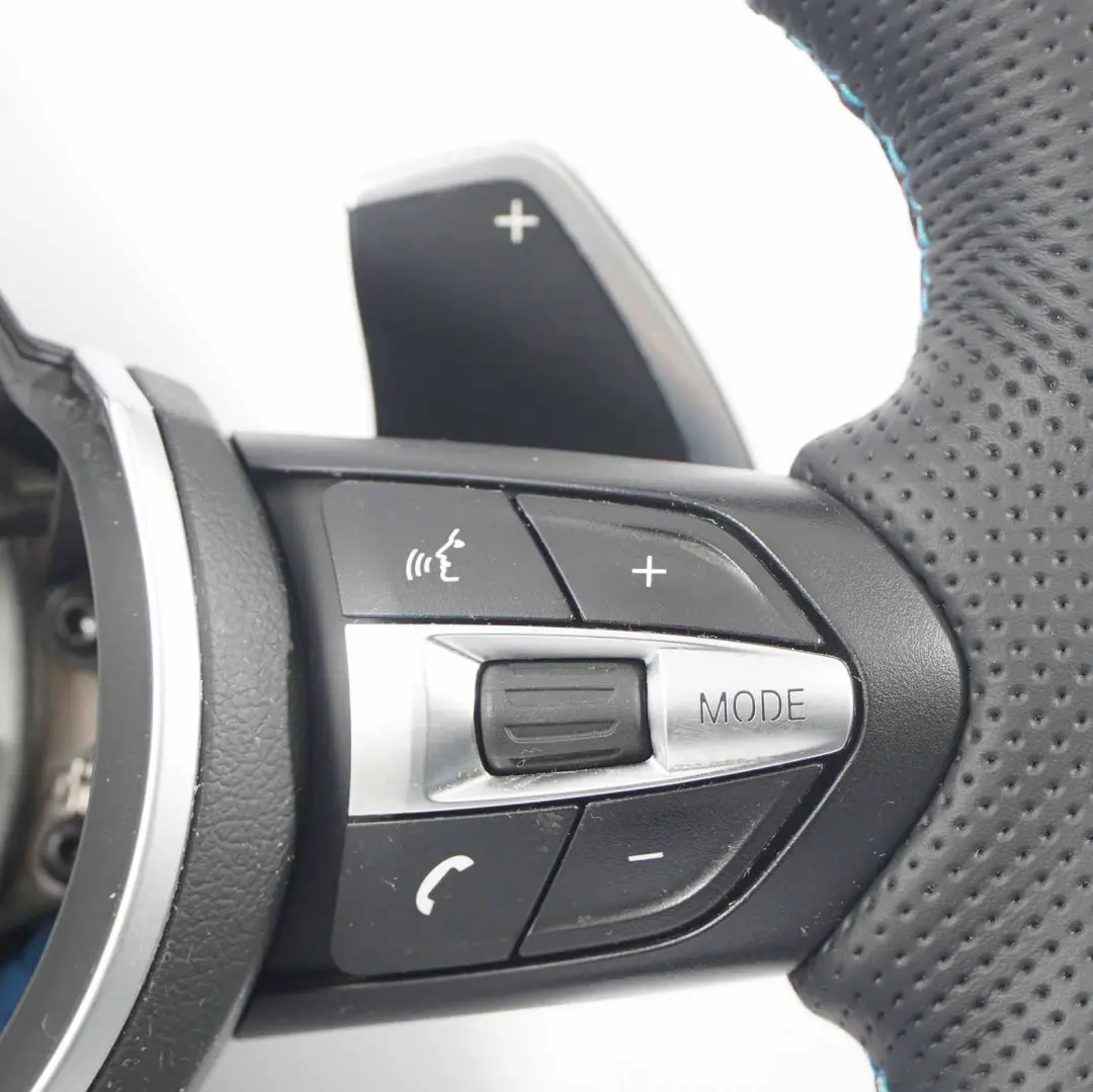 BMW F20 F21 F30 F31 F32 M Sport NEW Black Leather Steering Wheel Paddle Shift - SKU 7848338-3 - Part number 7848338