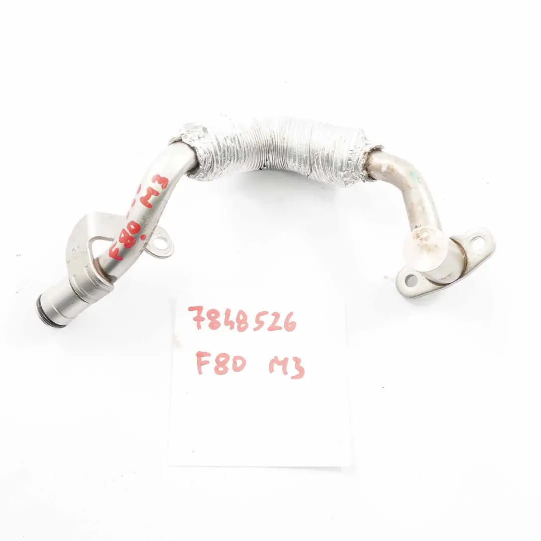 Tubo olio BMW F80 M3 F82 M4 S55 Linea uscita ritorno turbocompressore per con numero di parte 7848526 Tubo olio BMW F80 M3 F82 M4 S55 Linea uscita ritorno turbocompressore - SKU 7848526 - Numero di parte 7848526