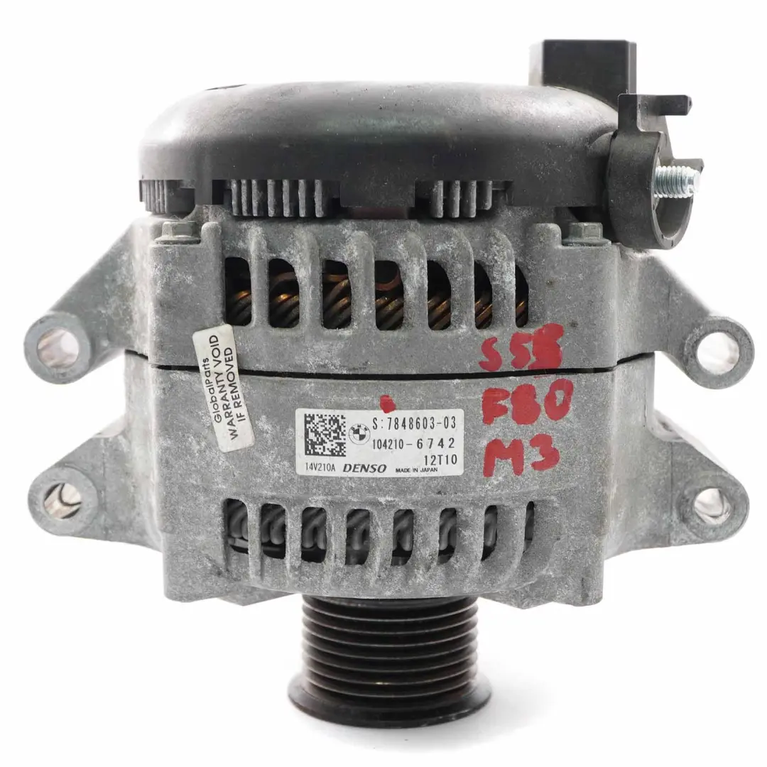 Alternator BMW F87 M2 F80 M3 F82 F83 M4 S55 Engine Generator 250A Denso to with Part number 7848603 Alternator BMW F87 M2 F80 M3 F82 F83 M4 S55 Engine Generator 250A Denso - SKU 7848603 - Part number 7848603
