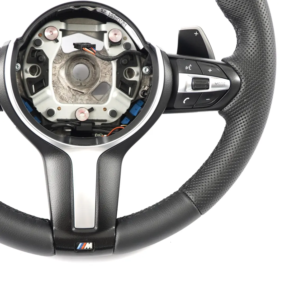Leather Steering Wheel Paddle Shift BMW F20 F21 F30 F31 F32 M Sport NEW Black - SKU 7850403-3 - Part number 7850403
