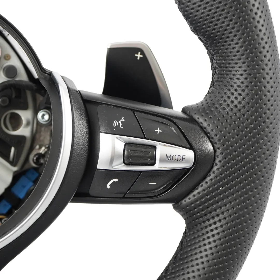 Leather Steering Wheel Paddle Shift BMW F20 F21 F30 F31 F32 M Sport NEW Black - SKU 7850403-3 - Part number 7850403