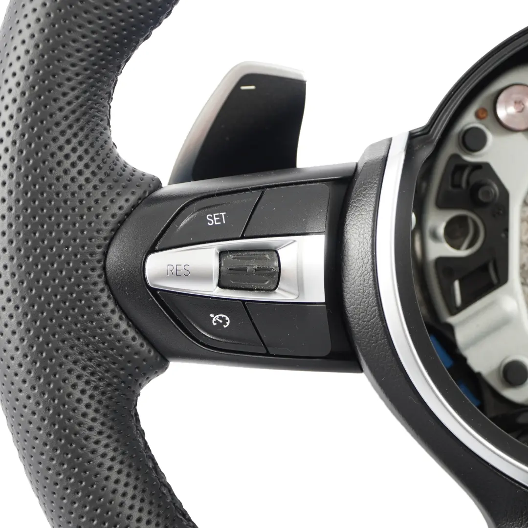 Leather Steering Wheel Paddle Shift BMW F20 F21 F30 F31 F32 M Sport NEW Black - SKU 7850403-3 - Part number 7850403