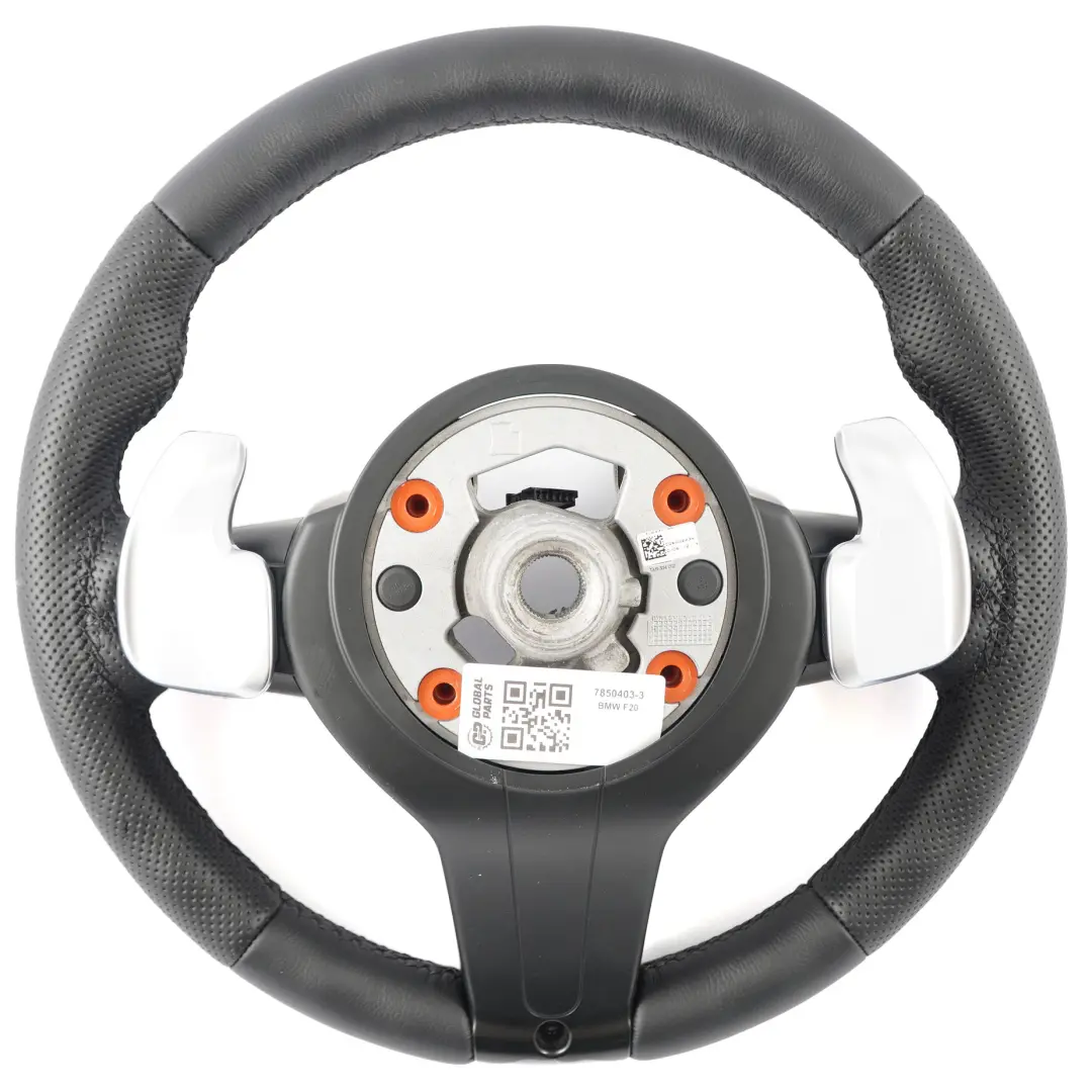 Leather Steering Wheel Paddle Shift BMW F20 F21 F30 F31 F32 M Sport NEW Black - SKU 7850403-3 - Part number 7850403