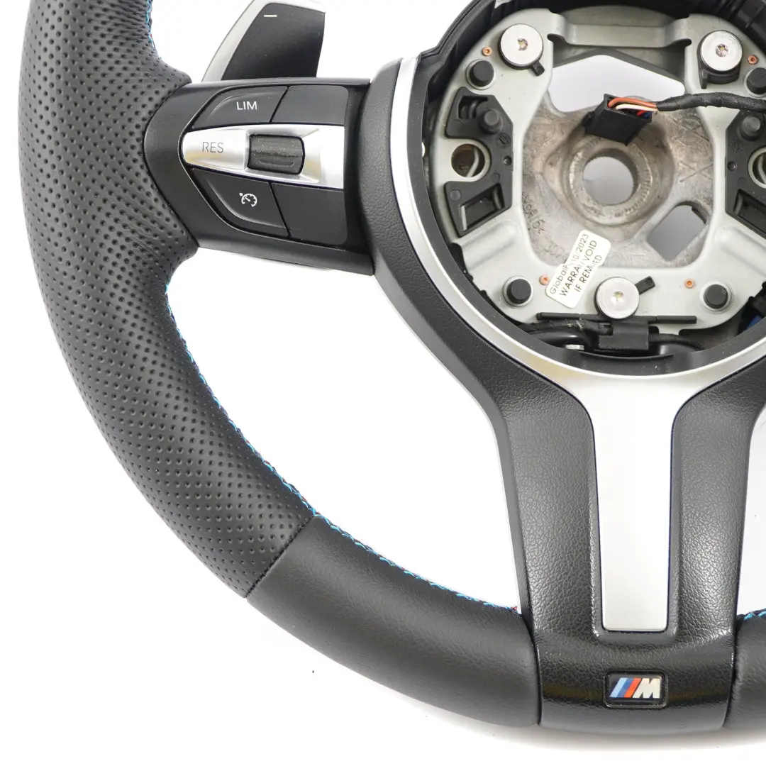BMW F20 F21 F30 F31 F32 F34 F36 M Sport Nuovo Pelle Nera Volante Paddle Shift - SKU 7850403-4 - Numero di parte 7850403