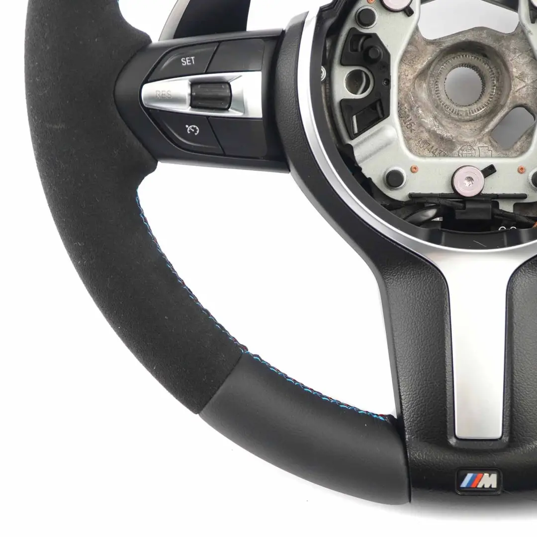 Leather / Alcantara M Sport Steering Wheel Paddle Shift to BMW F20 F30 F31 F32 NEW with Part number 7850403 BMW F20 F30 F31 F32 NEW Leather / Alcantara M Sport Steering Wheel Paddle Shift - SKU 7850403-5 - Part number 7850403