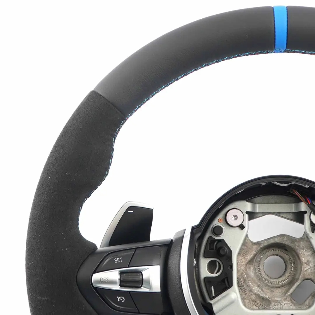 NUEVO Cuero / Alcantara M Sport Volante Paddle Shift para BMW F20 F30 F31 F32 con número de pieza 7850403 BMW F20 F30 F31 F32 NUEVO Cuero / Alcantara M Sport Volante Paddle Shift - SKU 7850403-5 - Número de pieza 7850403