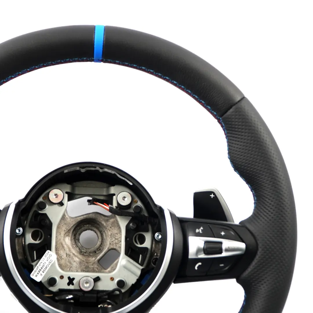 NUEVO Volante De cuero negro Paddle Shift para BMW F20 F21 LCI F30 F32 M Sport con número de pieza 7850403 BMW F20 F21 LCI F30 F32 M Sport NUEVO Volante De cuero negro Paddle Shift - SKU 7850403-7 - Número de pieza 7850403