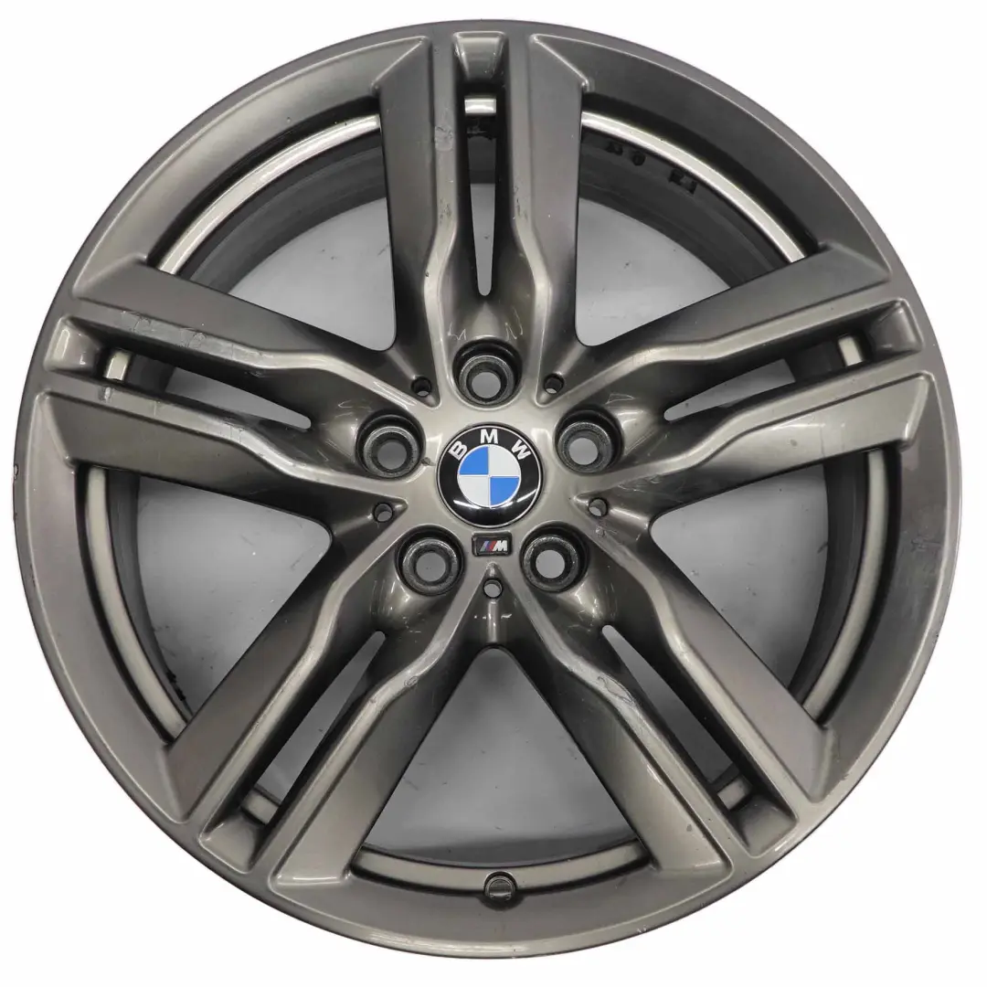 Alloy Rim 18" M Double Spoke 570 ET:51 7,5J Ferricgrey to BMW X1 F48 Wheel with Part number 7850456 BMW X1 F48 Wheel Alloy Rim 18" M Double Spoke 570 ET:51 7,5J Ferricgrey - SKU 7850456-3 - Part number 7850456