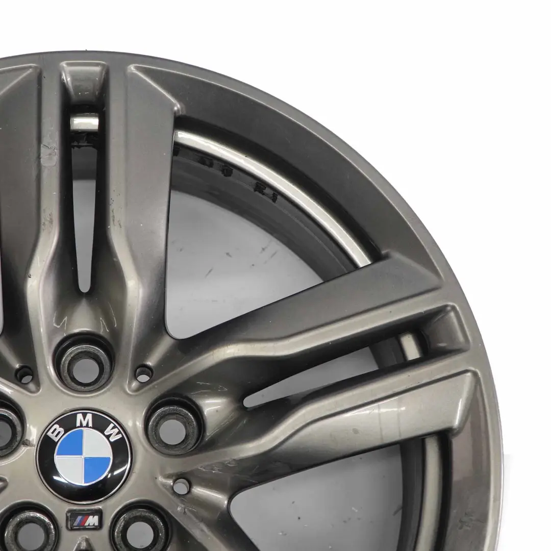 Alloy Rim 18" M Double Spoke 570 ET:51 7,5J Ferricgrey to BMW X1 F48 Wheel with Part number 7850456 BMW X1 F48 Wheel Alloy Rim 18" M Double Spoke 570 ET:51 7,5J Ferricgrey - SKU 7850456-3 - Part number 7850456
