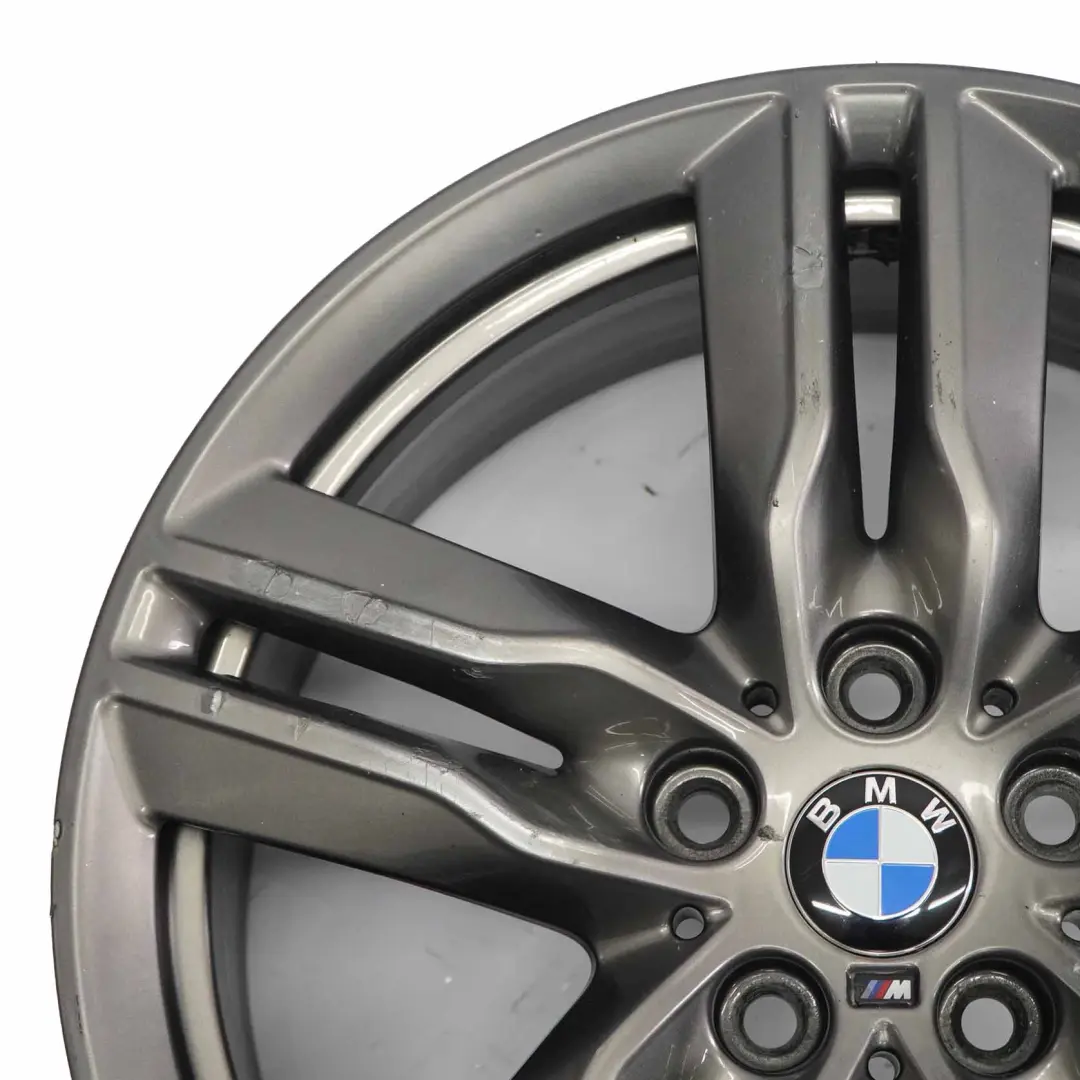 Alloy Rim 18" M Double Spoke 570 ET:51 7,5J Ferricgrey to BMW X1 F48 Wheel with Part number 7850456 BMW X1 F48 Wheel Alloy Rim 18" M Double Spoke 570 ET:51 7,5J Ferricgrey - SKU 7850456-3 - Part number 7850456