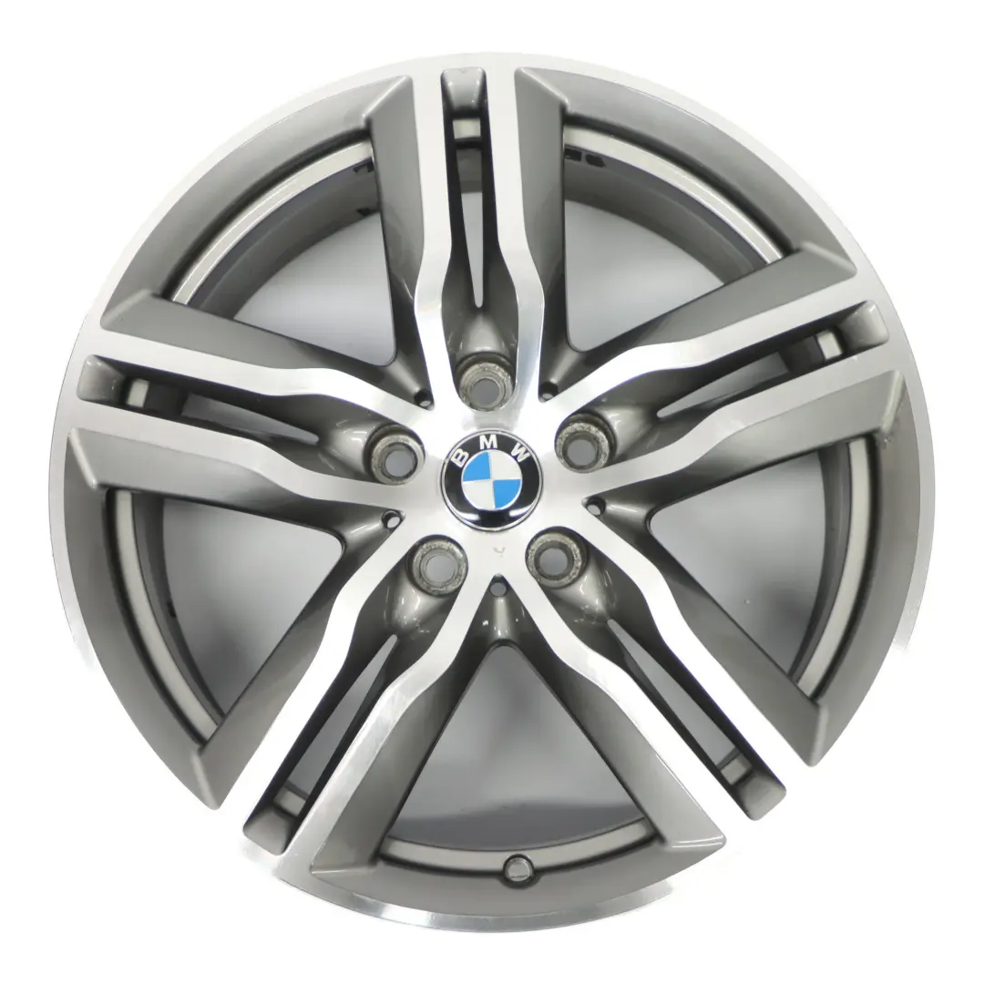 Alloy Rim 18" M Double Spoke 570 ET:51 7,5J Ferricgrey to BMW X1 F48 Wheel with Part number 7850456 BMW X1 F48 Wheel Alloy Rim 18" M Double Spoke 570 ET:51 7,5J Ferricgrey - SKU 7850456-5 - Part number 7850456