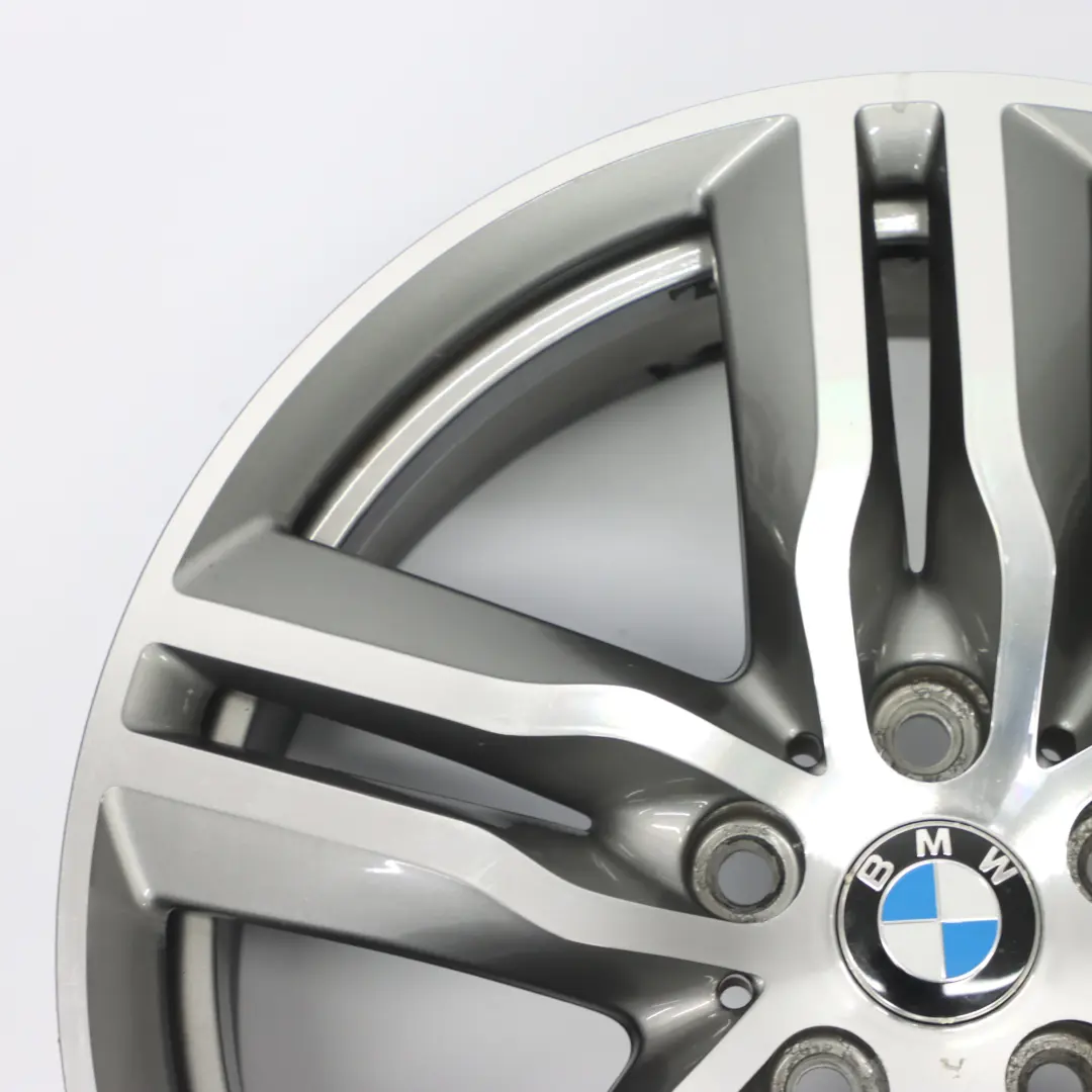 Alloy Rim 18" M Double Spoke 570 ET:51 7,5J Ferricgrey to BMW X1 F48 Wheel with Part number 7850456 BMW X1 F48 Wheel Alloy Rim 18" M Double Spoke 570 ET:51 7,5J Ferricgrey - SKU 7850456-5 - Part number 7850456