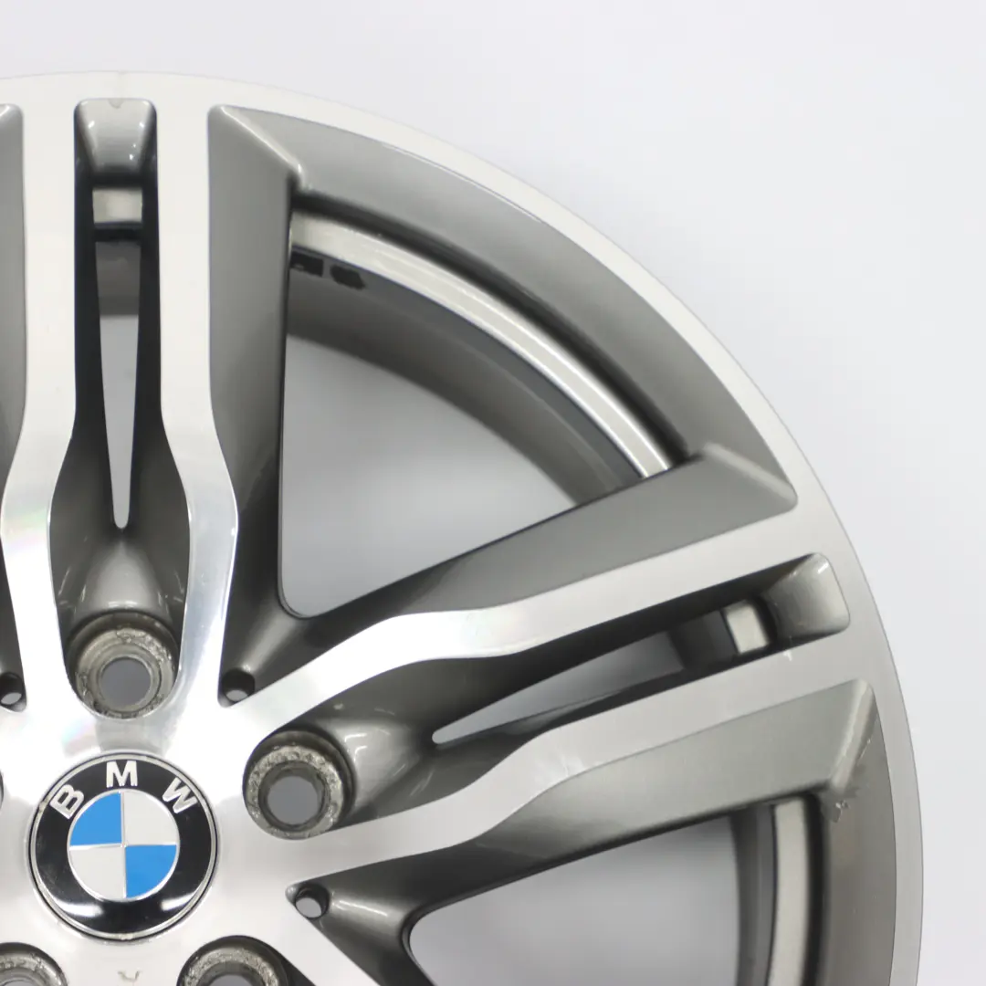 Alloy Rim 18" M Double Spoke 570 ET:51 7,5J Ferricgrey to BMW X1 F48 Wheel with Part number 7850456 BMW X1 F48 Wheel Alloy Rim 18" M Double Spoke 570 ET:51 7,5J Ferricgrey - SKU 7850456-5 - Part number 7850456
