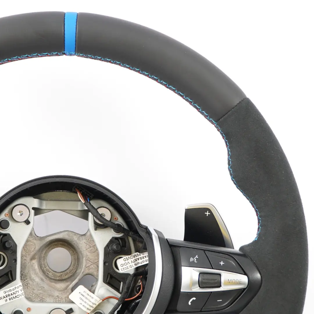 BMW F07 F10 F11 LCI NEW Leather / Alcantara M Sport Steering Wheel Paddle Shift - SKU 7851234-1 - Part number 7851234