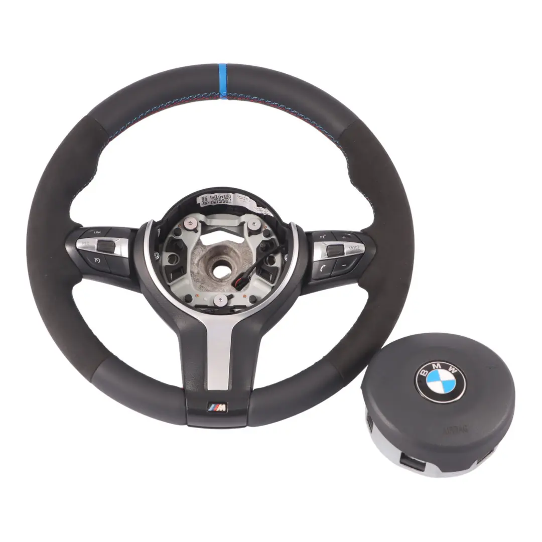 BMW F06 F07 F10 F11 LCI F12 F13 M Sport Volant avec NEUF Noir Cuir Palettes - SKU 7851234-2-SET - Numéro de pièce 7851234