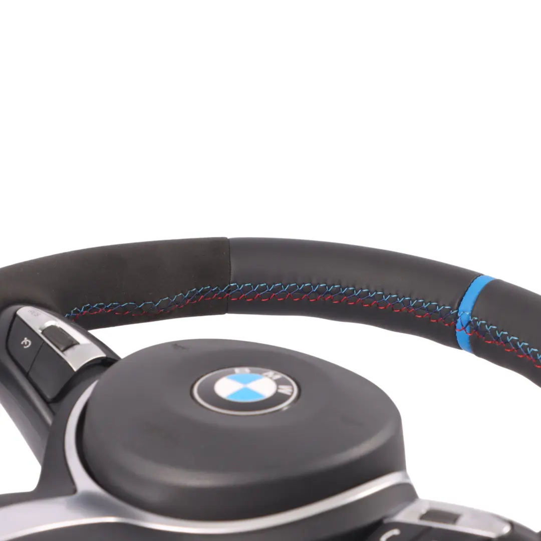 BMW F06 F07 F10 F11 LCI F12 F13 M Sport Volant avec NEUF Noir Cuir Palettes - SKU 7851234-2-SET - Numéro de pièce 7851234