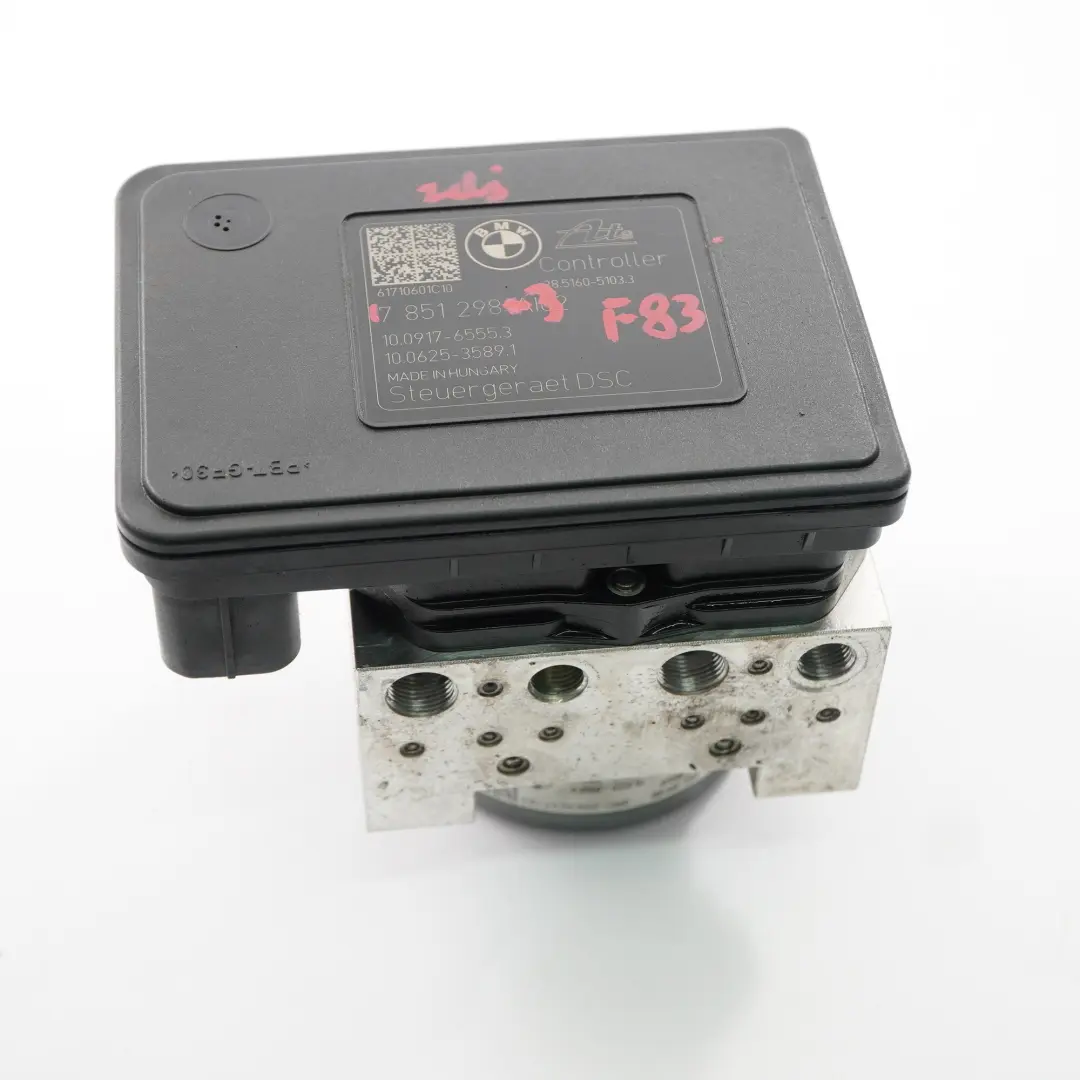 S55 N55 DSC Pompe de l'unité de freinage hydraulique pour BMW F87 M2 F80 M3 F82 M4 à propos du numéro de pièce 7851298 BMW F87 M2 F80 M3 F82 M4 S55 N55 DSC Pompe de l'unité de freinage hydraulique - SKU 7851298-3 - Numéro de pièce 7851298