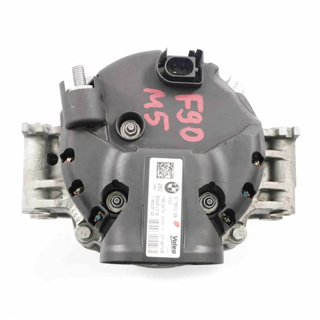 Alternator BMW F90 M5 F91 M8 S63M Petrol Engine Generator 250A Valeo to with Part number 7852129 Alternator BMW F90 M5 F91 M8 S63M Petrol Engine Generator 250A Valeo - SKU 7852129 - Part number 7852129