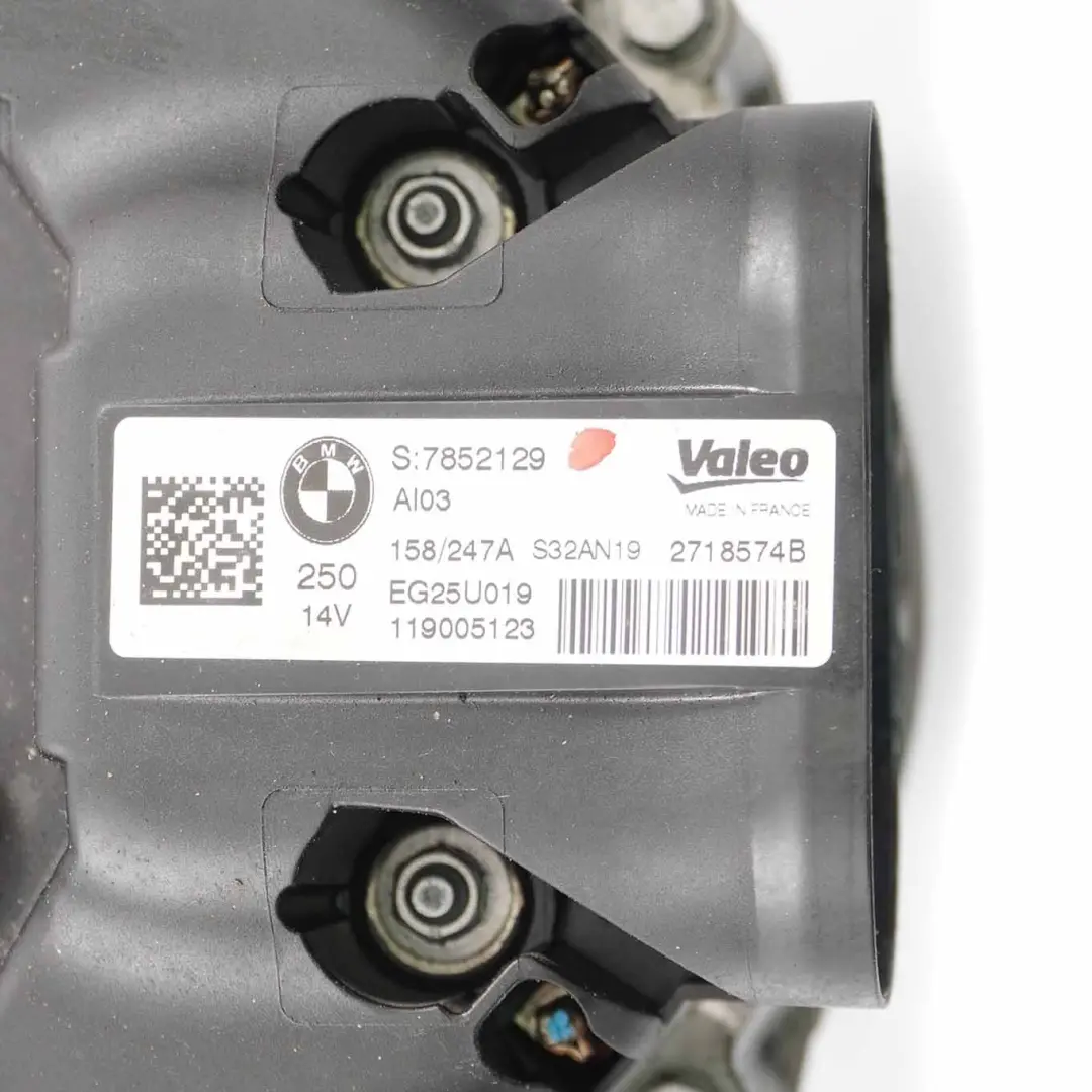 Alternateur BMW F90 M5 F91 M8 S63M Générateur Moteur Essence 250A Valeo pour à propos du numéro de pièce 7852129 Alternateur BMW F90 M5 F91 M8 S63M Générateur Moteur Essence 250A Valeo - SKU 7852129 - Numéro de pièce 7852129