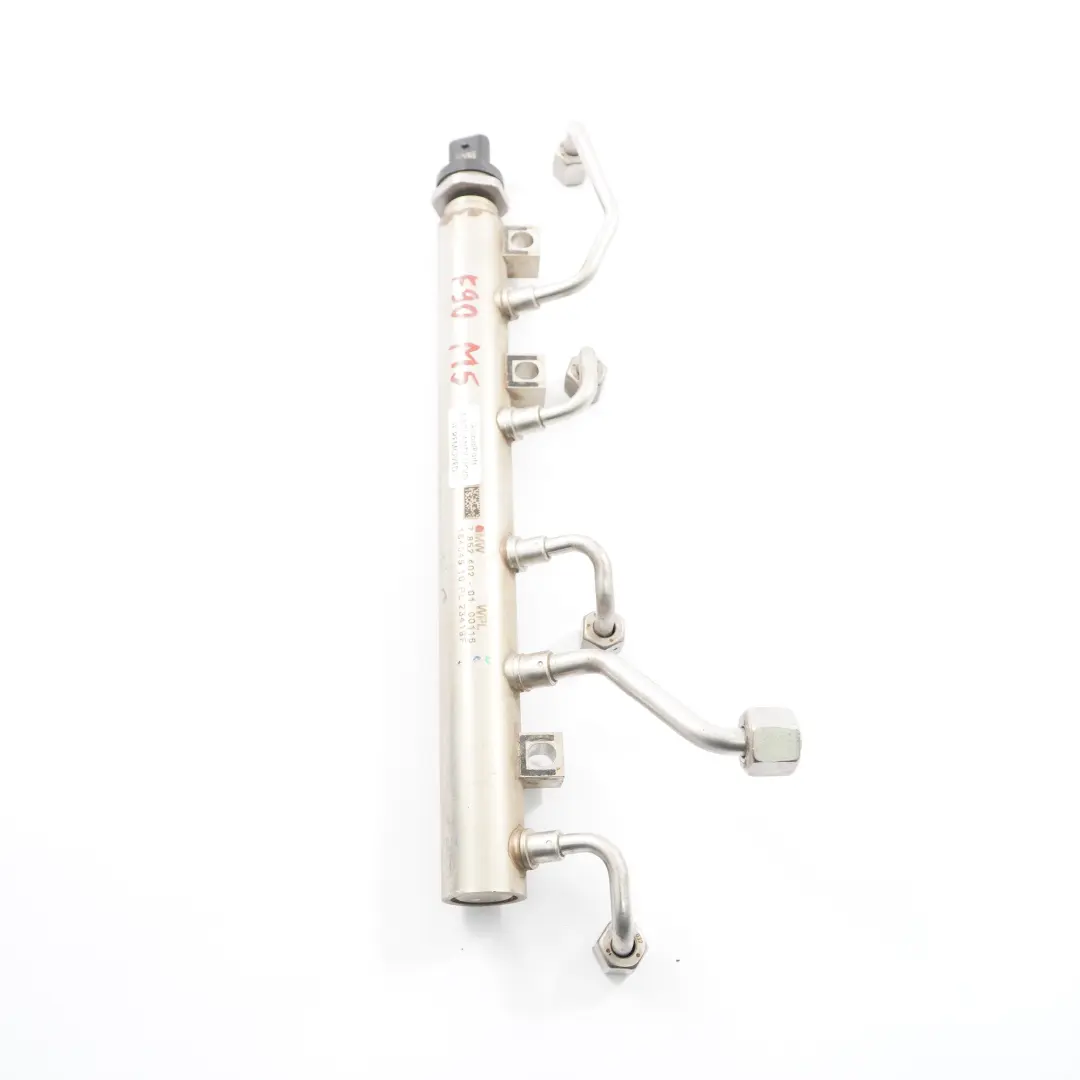Rail BMW F90 M5 F91 M8 G11 G15 G30 1-4 Cyl Petrol High Pressure to Fuel with Part number 7852402 Fuel Rail BMW F90 M5 F91 M8 G11 G15 G30 1-4 Cyl Petrol High Pressure - SKU 7852402 - Part number 7852402